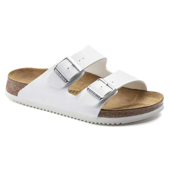 Birkenstock Arizona White Classic Two-Strap Sandals