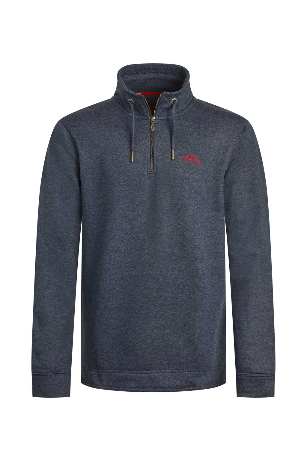 Weird Fish Navy Quarter Zip Sweatshirt