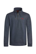 Weird Fish Navy Quarter Zip Sweatshirt