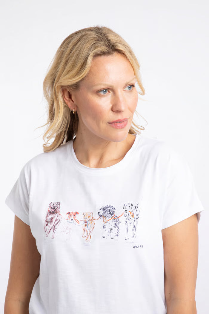 Weird Fish Take The Lead Graphic Tee - White