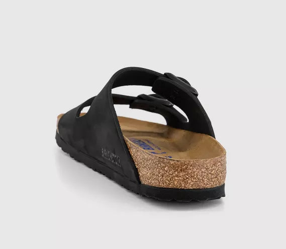 Birkenstock Arizona Black Premium Two-Strap Sandals
