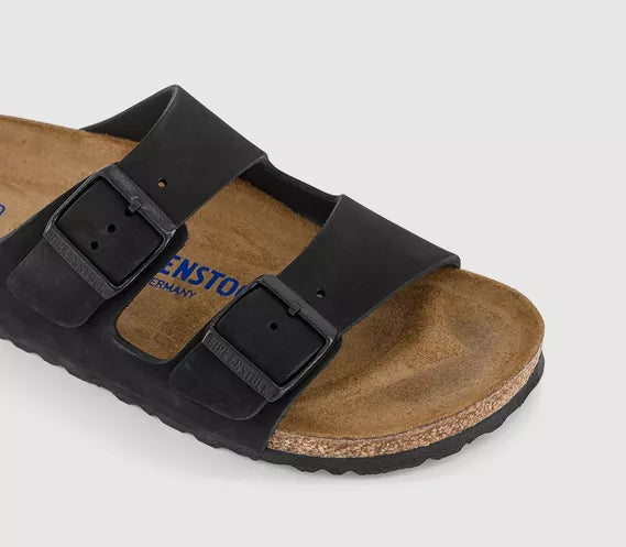 Birkenstock Arizona Black Premium Two-Strap Sandals