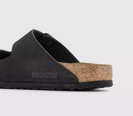 Birkenstock Arizona Black Premium Two-Strap Sandals