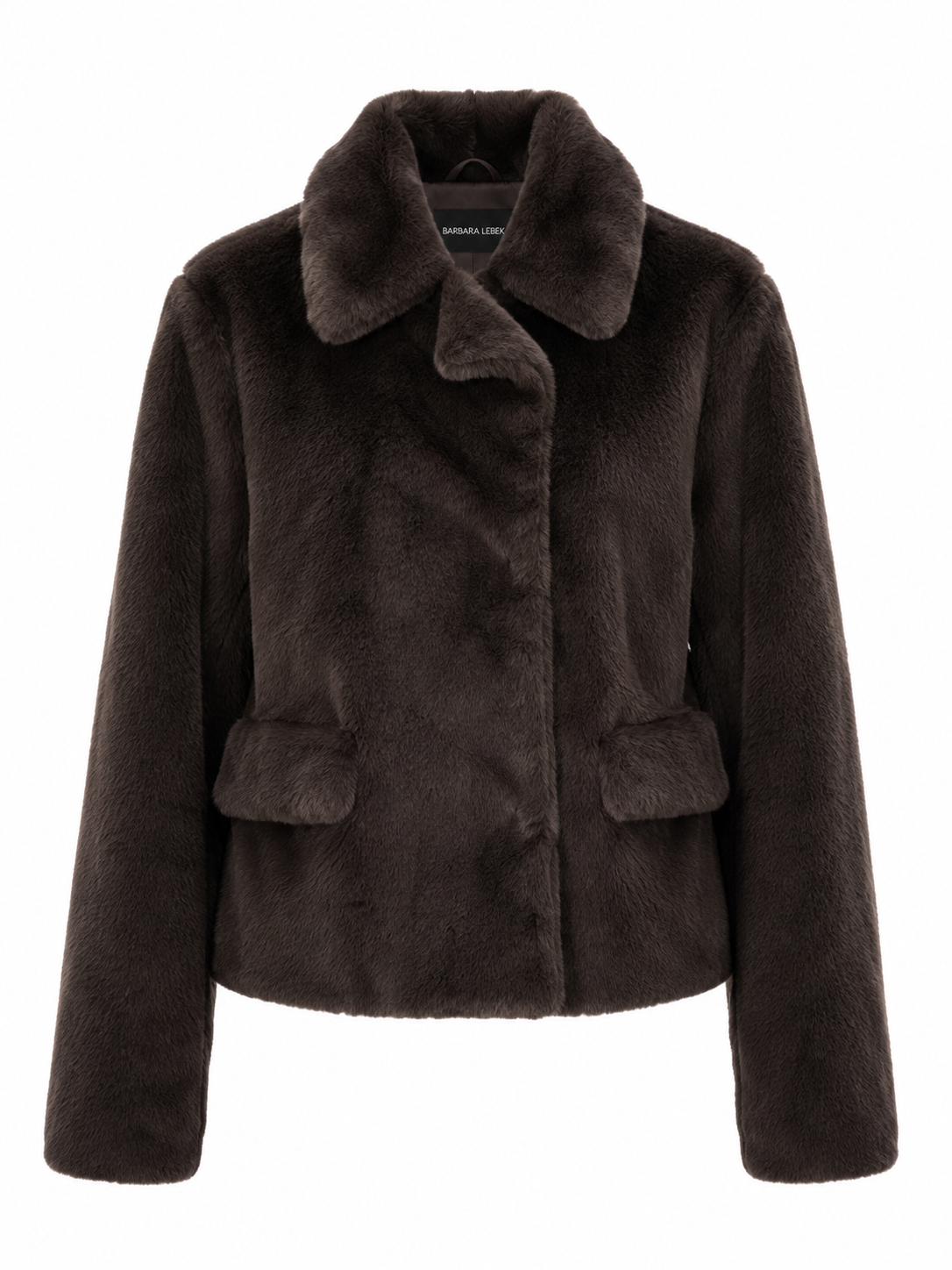 Barbara Lebek Brown Faux Fur Jacket
