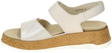 Waldläufer H-Libby Cream Metallic Wedge Sandal