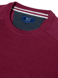 DG's Drifter Men's Burgundy Crew Neck Jumper