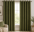 SLX Marble Forest Green Ready Made Eyelet Curtains