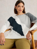 White Stuff Olive Abstract Jumper