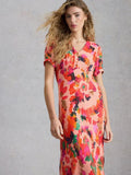White Stuff Abstract Floral Midi Dress – Multi