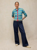 White Stuff Sansa Stripe Cardigan - Blue Multi