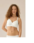 Naturana Padded non wire Bra - White lace detail