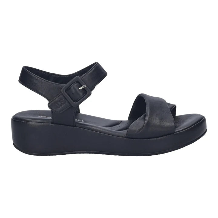 Black Wedge Buckle Josef Seibel 'Eve' Sandal