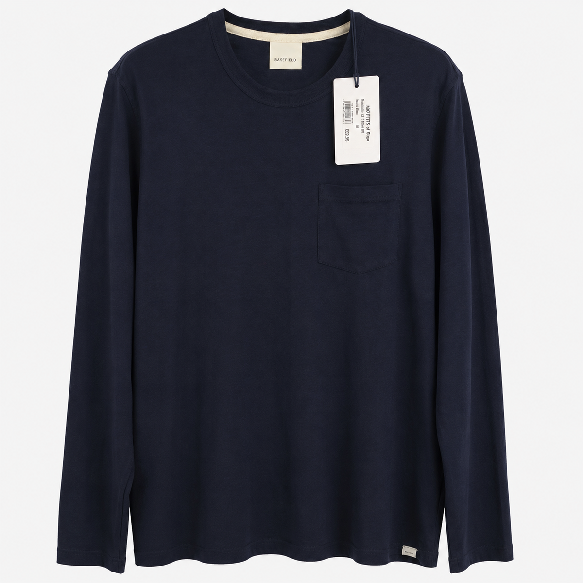 Basefield Long Sleeve Pocket Top - Navy