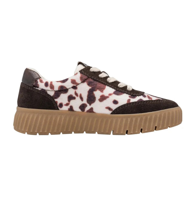 Tamaris Comfort Cow Print Platform Trainers
