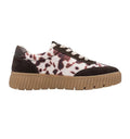 Tamaris Comfort Cow Print Platform Trainers