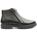 G Comfort Mens zip Black Leather Ankle Boots
