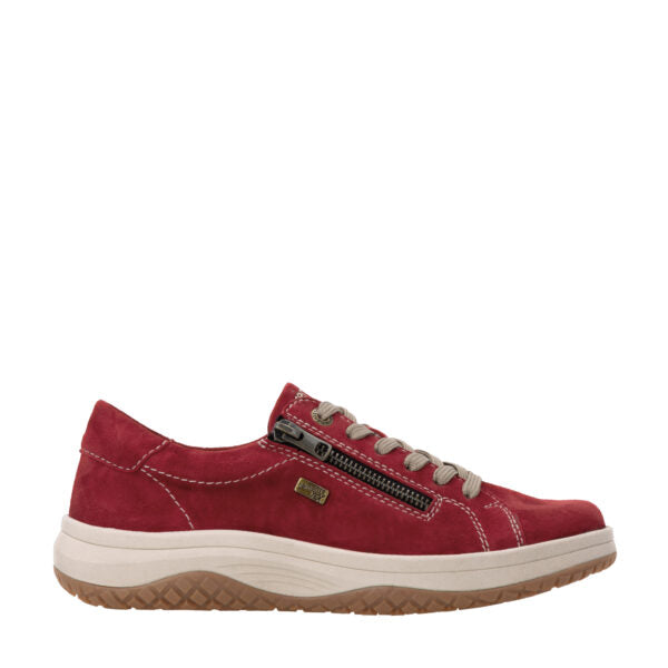 Remonte Black Suede Lace-Up Shoe