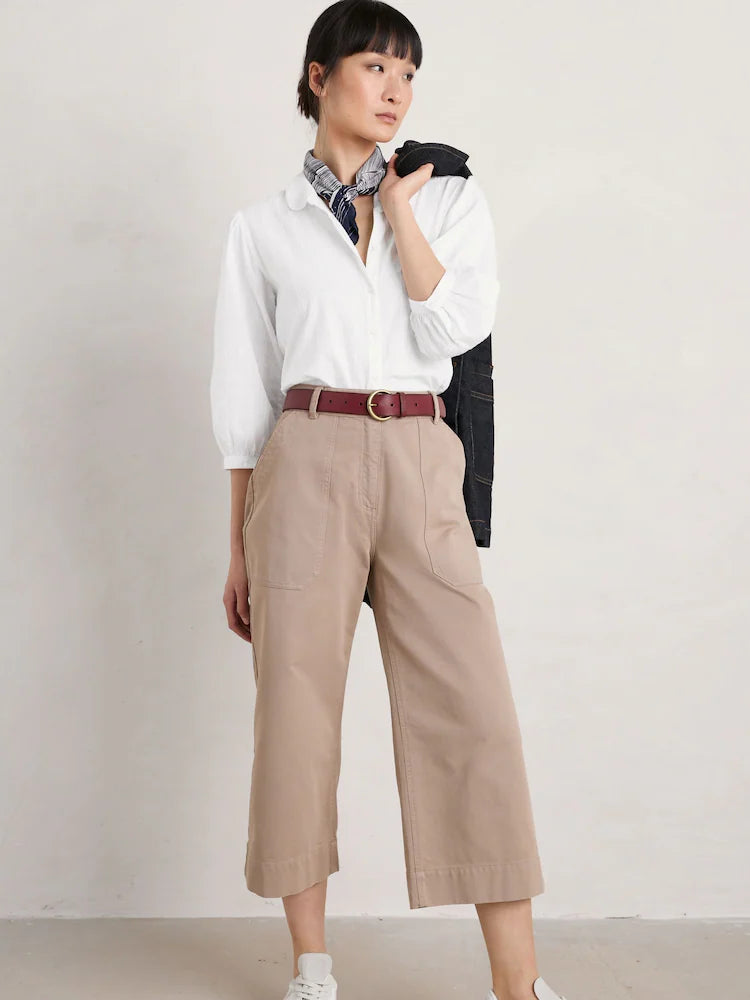 Seasalt Cornwall White Collared Blouse
