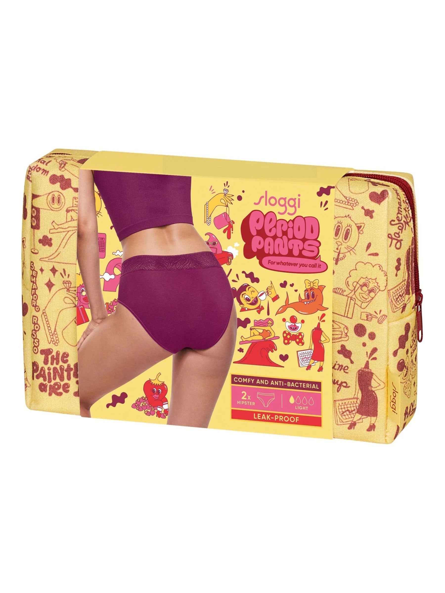 Sloggi Period Pants Hipster 2 Pack - Purple