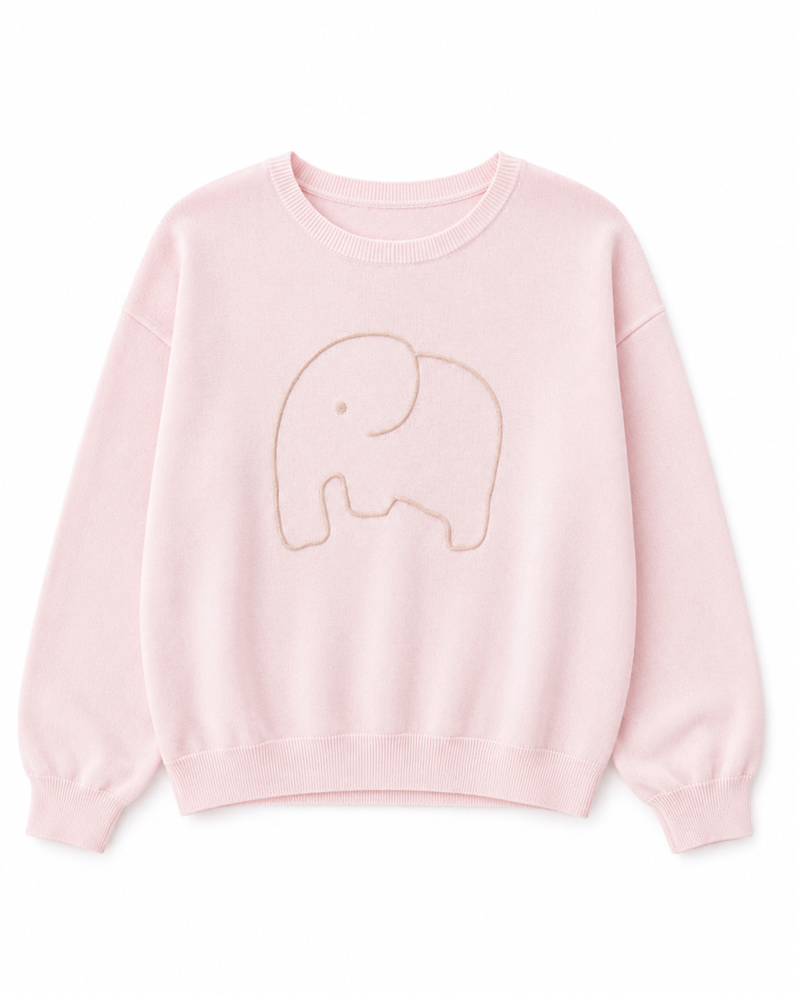 Alice Collins Baby Pink Elephant Sweater