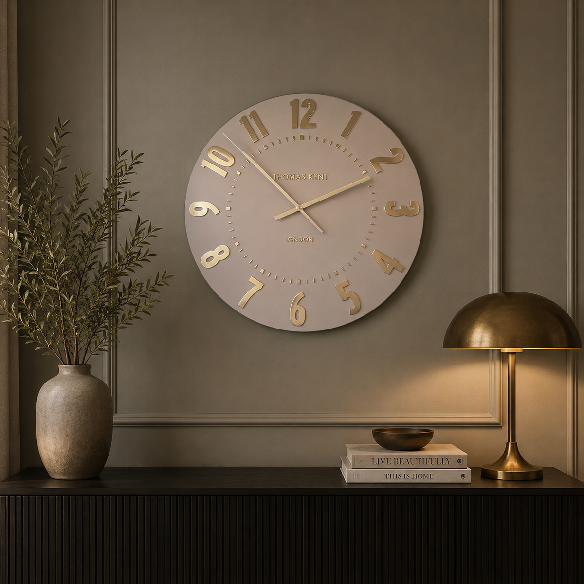 Thomas Kent Clock-Grey