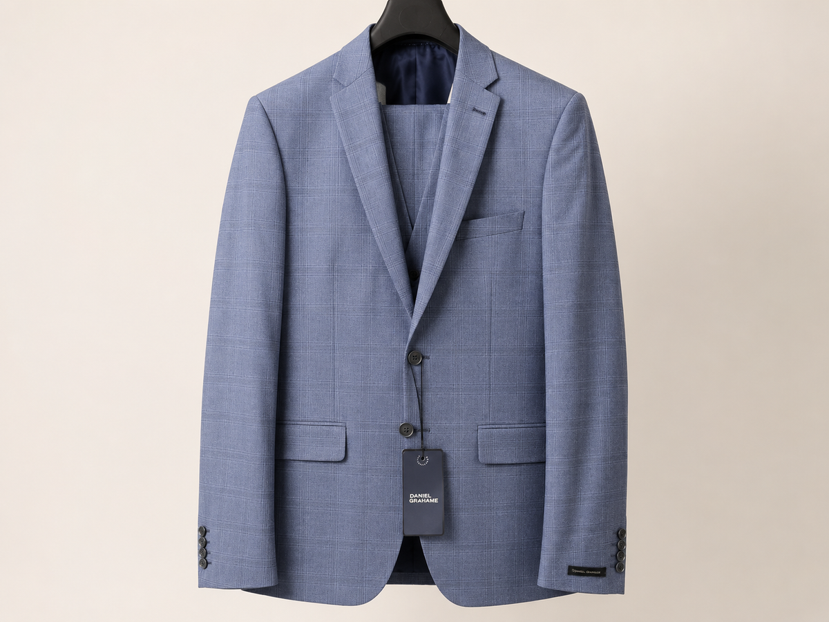 Daniel Grahame Blue Check Suit