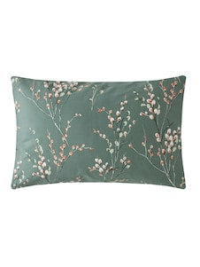 Laura Ashley Fern Green 100% cotton Reversible 200 Thread Count Pussy willow Duvet Cover Set