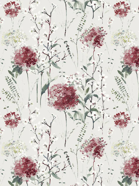 Laura Ashley Pallington Ruby 100% Cotton Duvet Cover Set