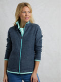 Weird Fish Ariana Full Zip Fleece - Rich Navy