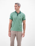 Lerros Men's Soft Teal Contrast Collar Polo Shirt