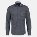 Lerros Men's Navy Geometric Soft Print Shirt