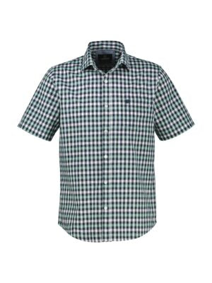 Lerros Men's White Blue & Red Check Shirt