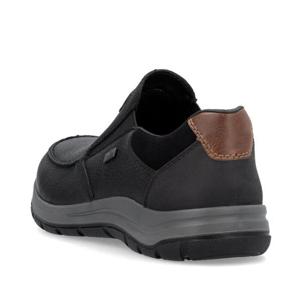 Rieker Black & Brown Slip-On Shoe MENS