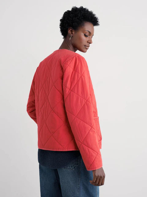Seasalt Cornwall Red Quilted Jacket