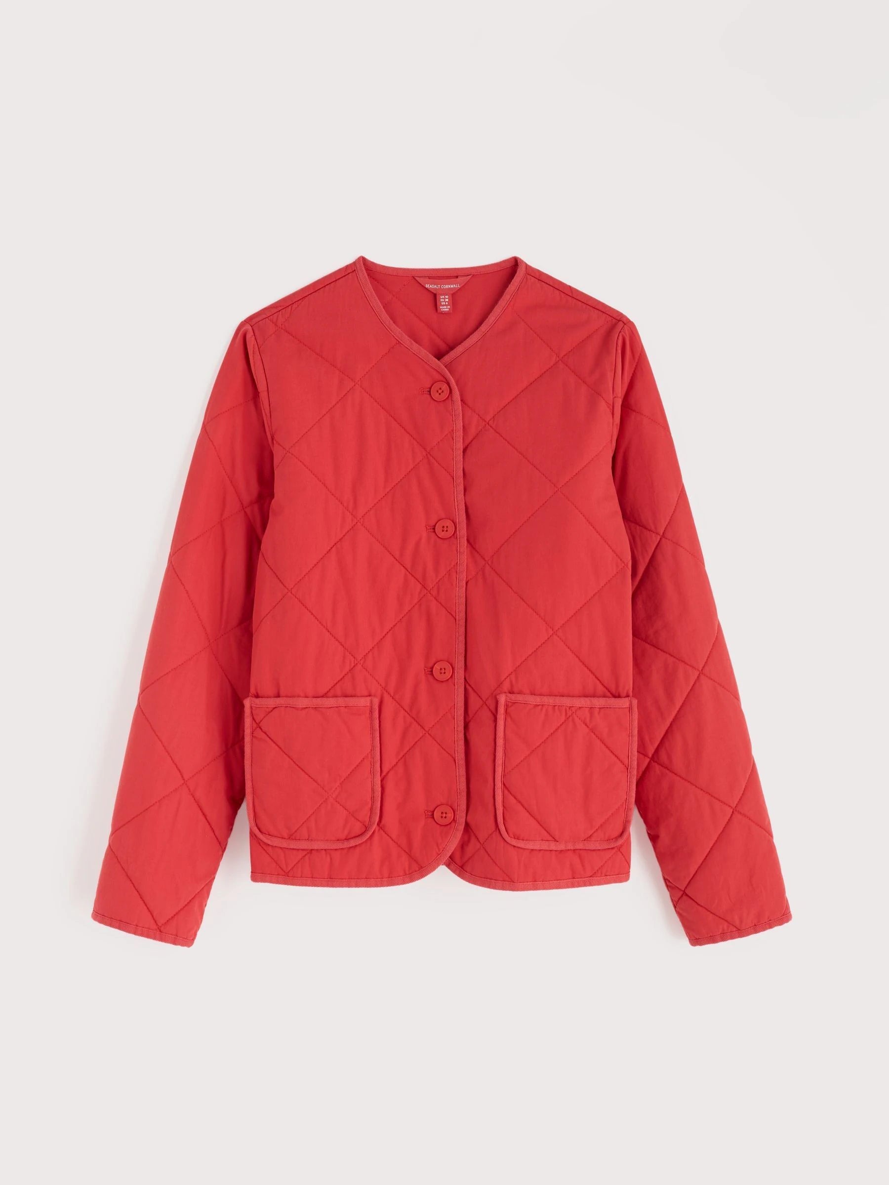 Seasalt Cornwall Red Quilted Jacket