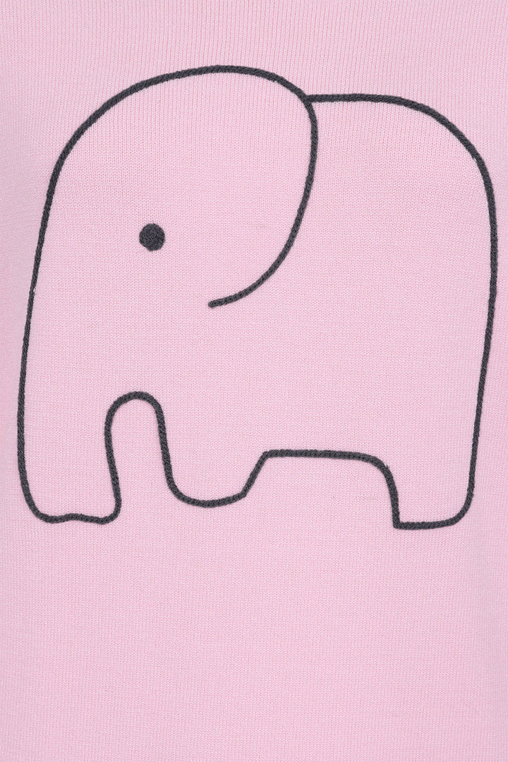 Alice Collins Baby Pink Elephant Sweater