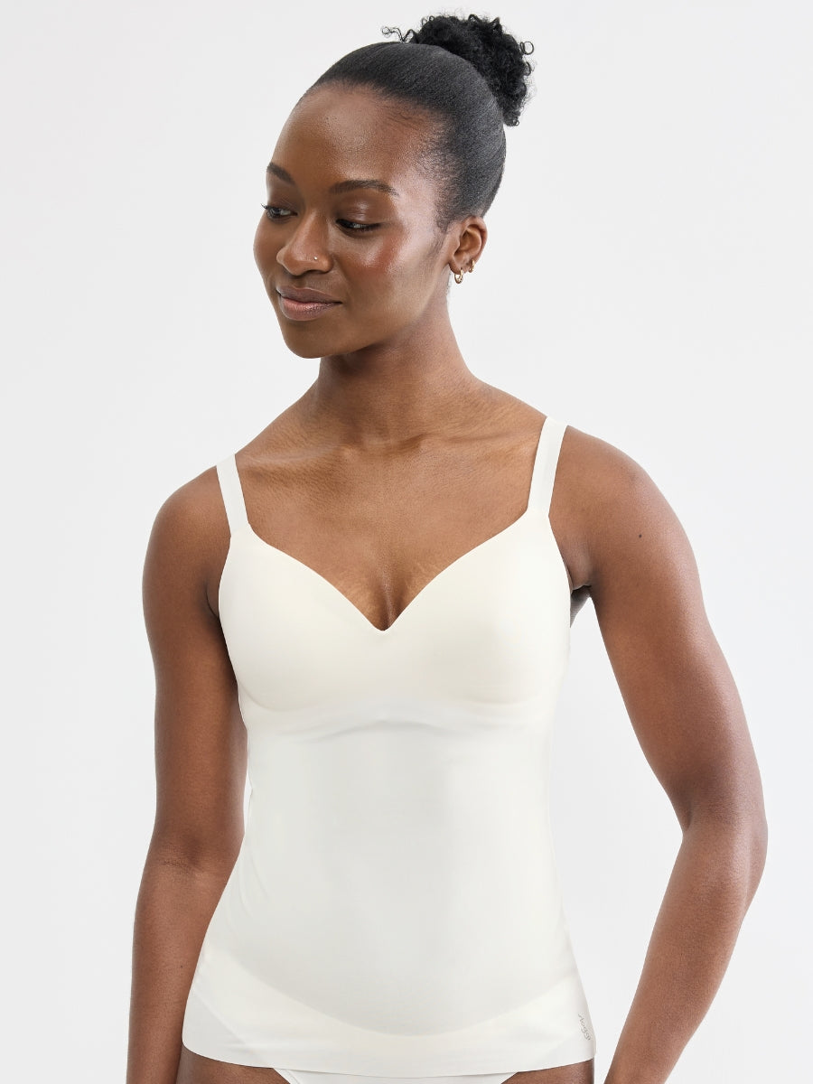 Sloggi ZERO Feel UP Built In Bra Cami Top Non Wired Camisole Seamless Lingerie