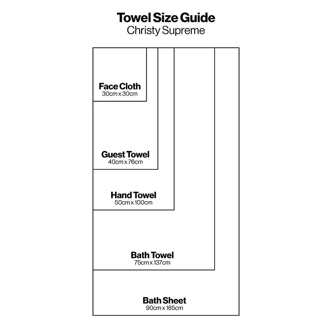 Christy Supreme 650GSM Hygro Towels 100% Cotton