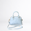 David Jones Paris CM8385 Starlight Blue Croc-Effect Handbag