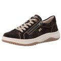 Remonte Black Suede Lace-Up Shoe