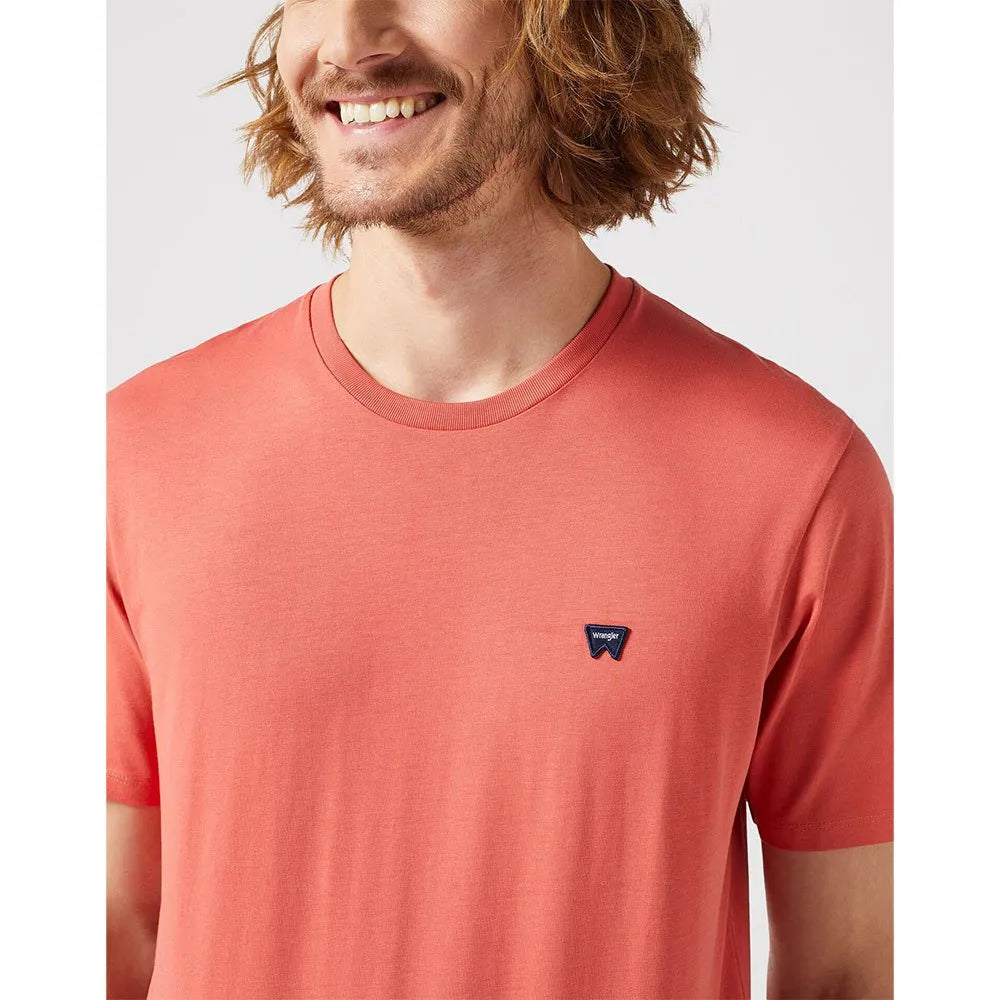 Wrangler Sign Off T-Shirt - Burnt Sienna