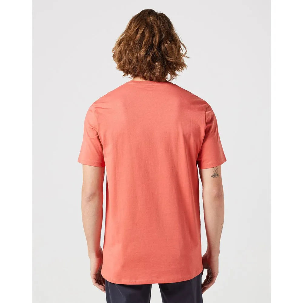 Wrangler Sign Off T-Shirt - Burnt Sienna